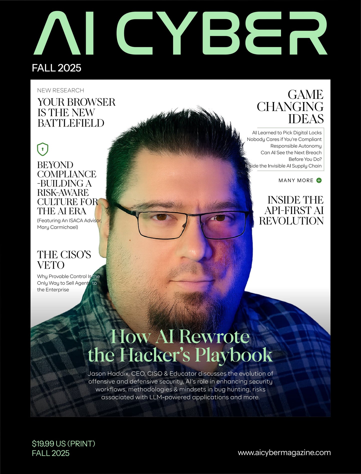 Paperback of AI Cyber Magazine Fall Issue